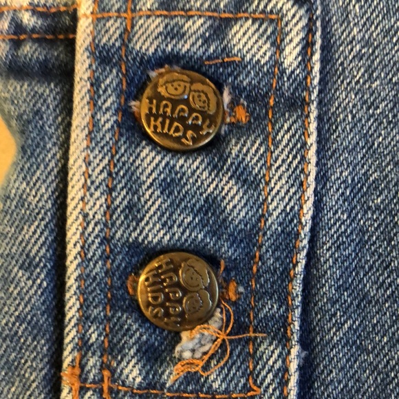 VINTAGE Happy Kids size 6 girls denim romper - Picture 6 of 6